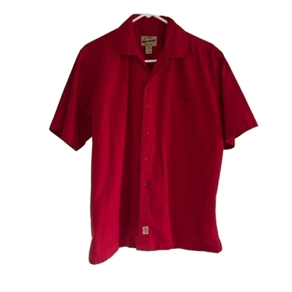Wearguard red short sleeve shirt size medium cotton & polyester pocket on front - Picture 6 of 11
